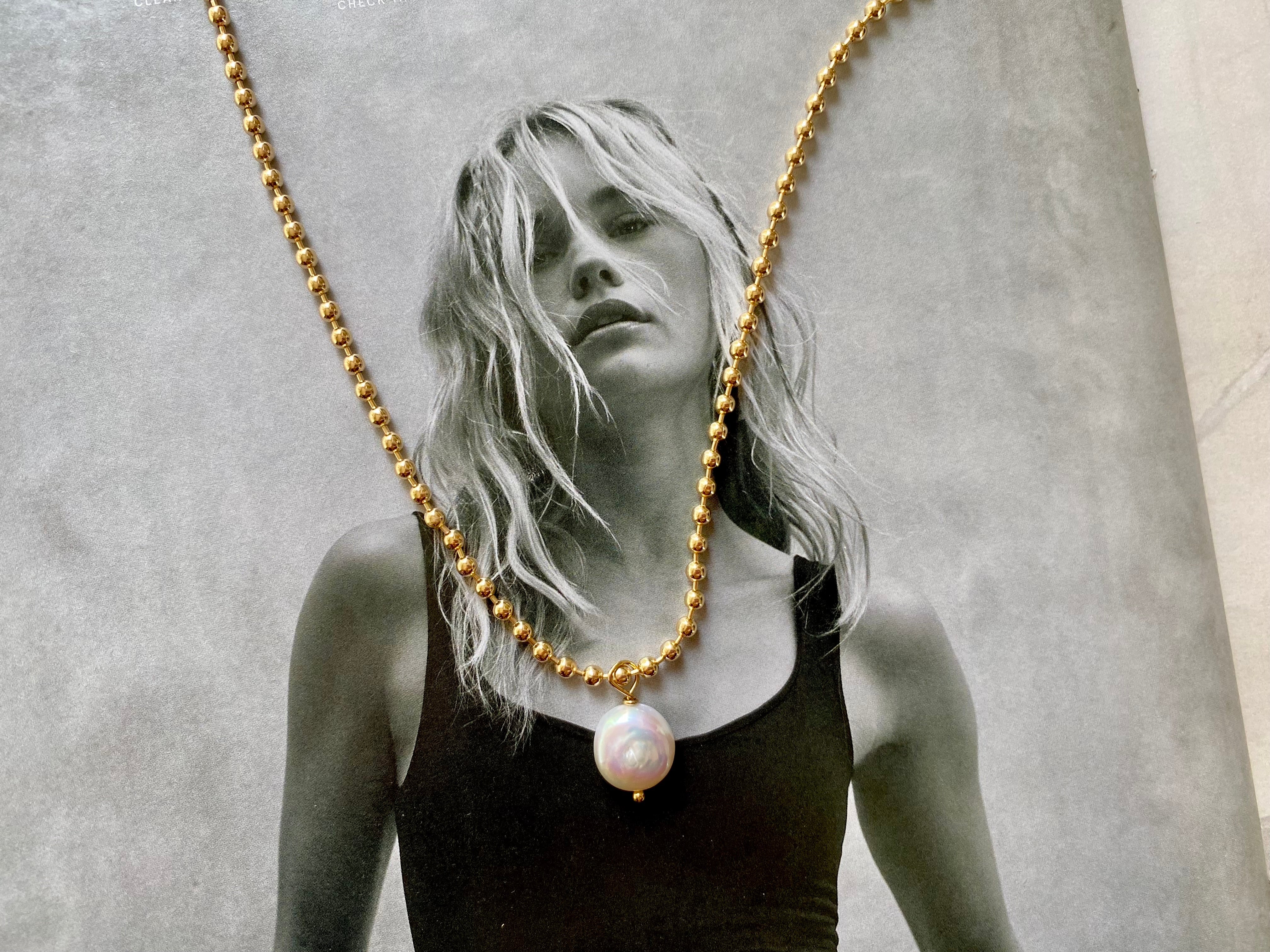 Pearl Coin Necklace