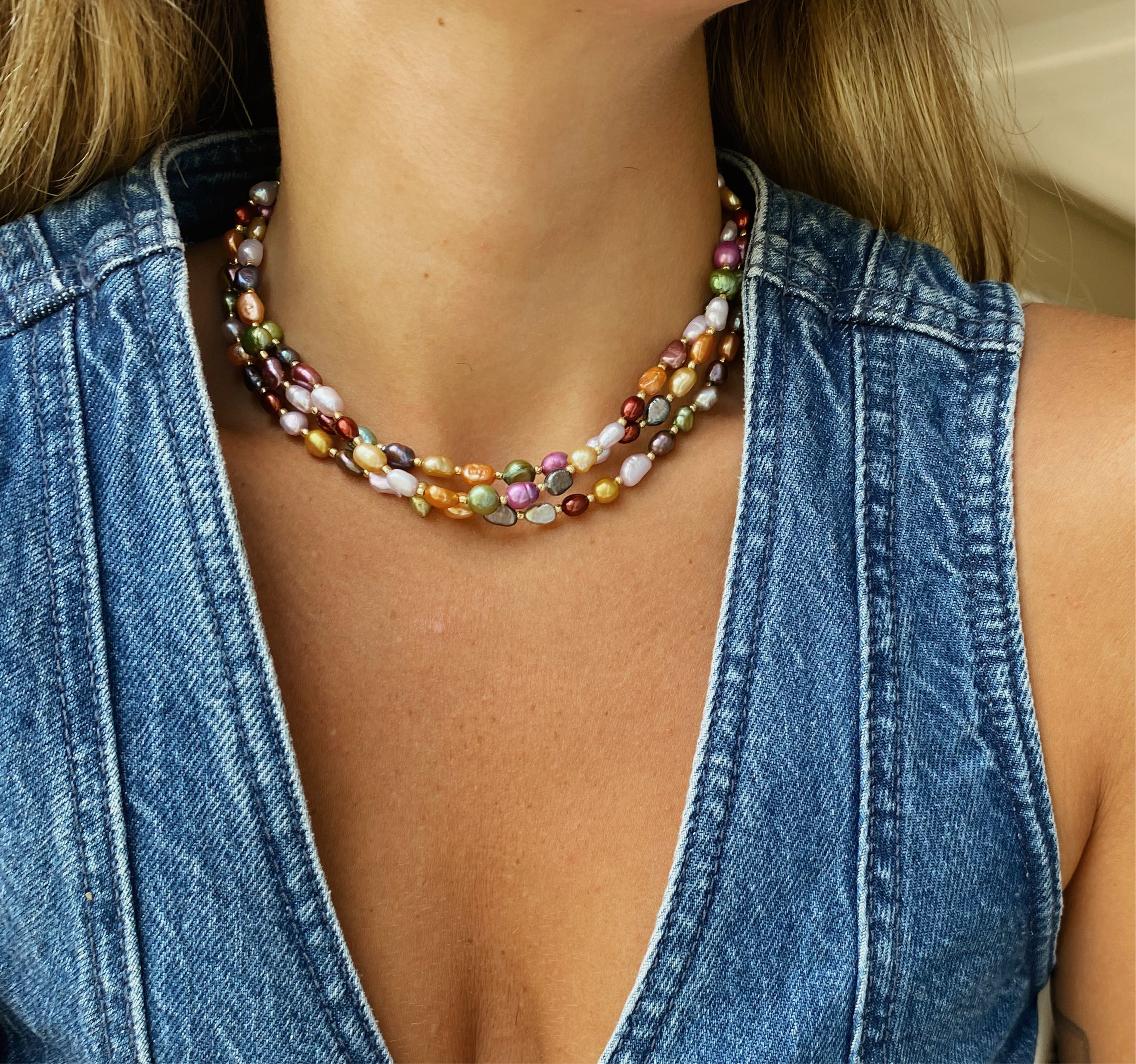 Lorikeet Pearl Choker