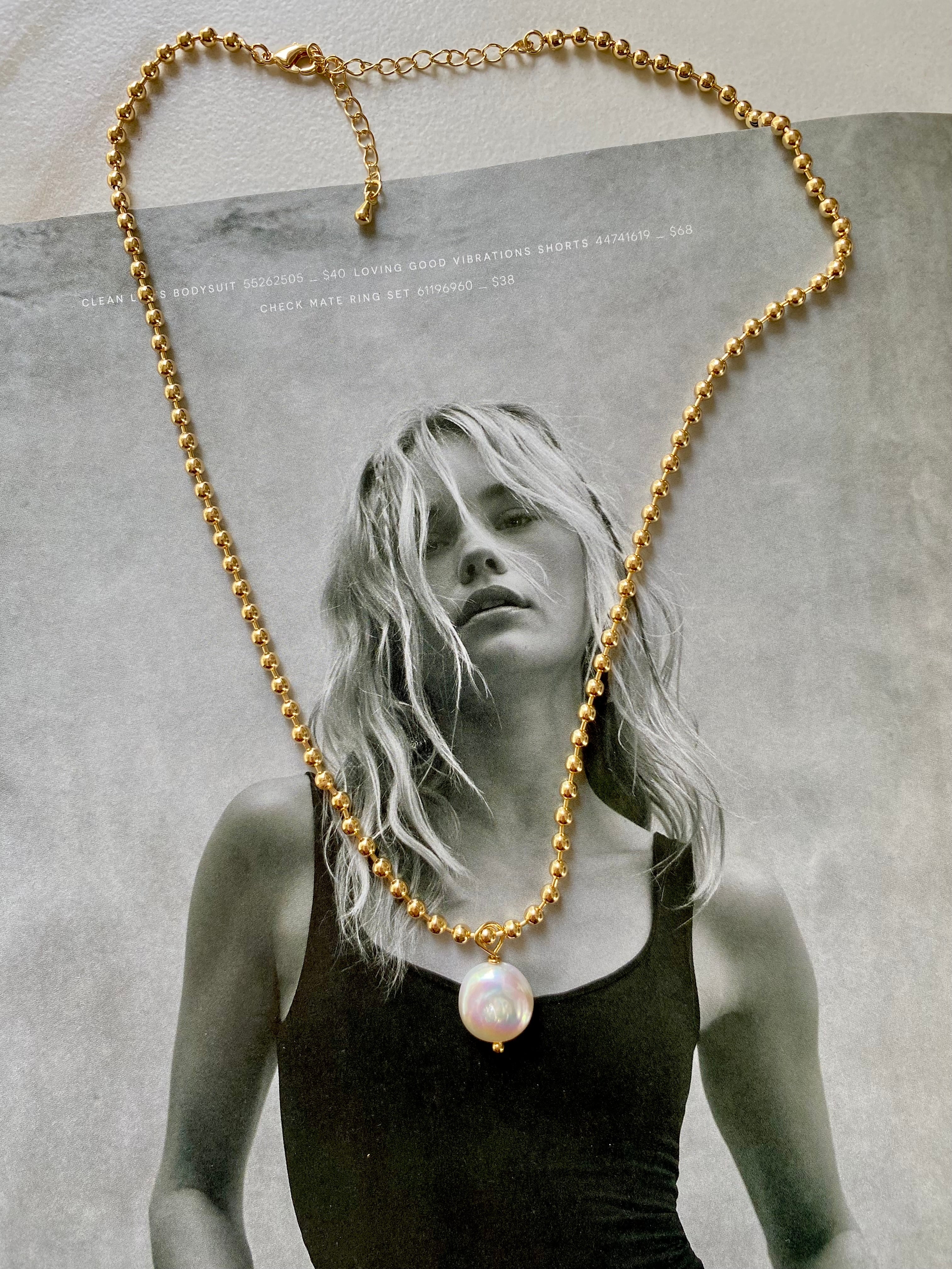 Pearl Coin Necklace