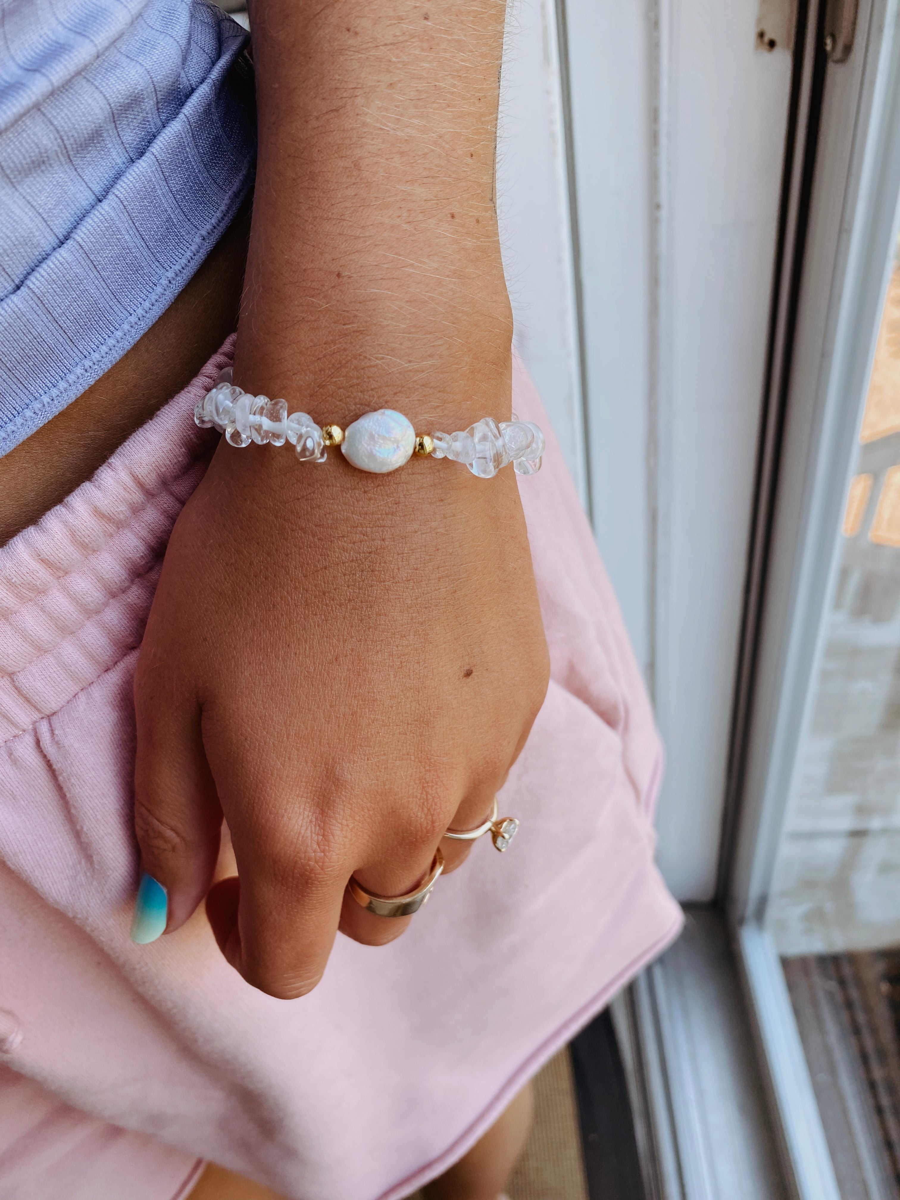 Cape May Diamond Quartz Bracelet