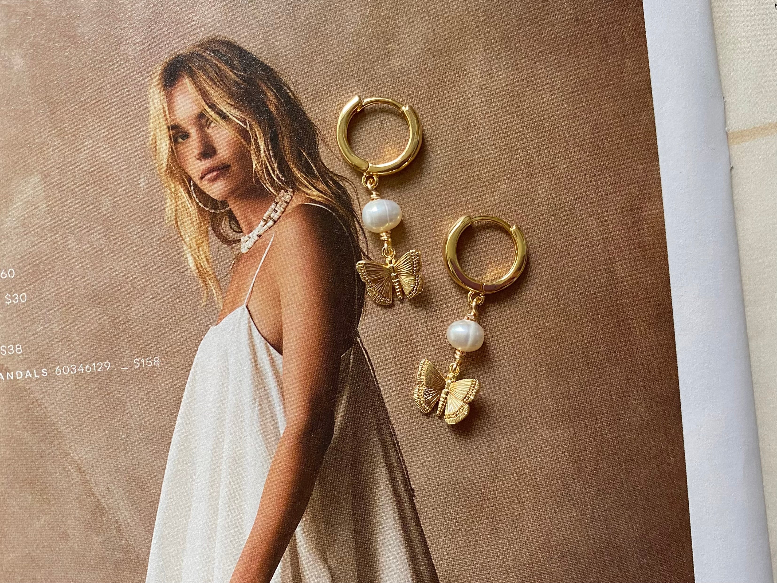 Golden Mariposa Earrings