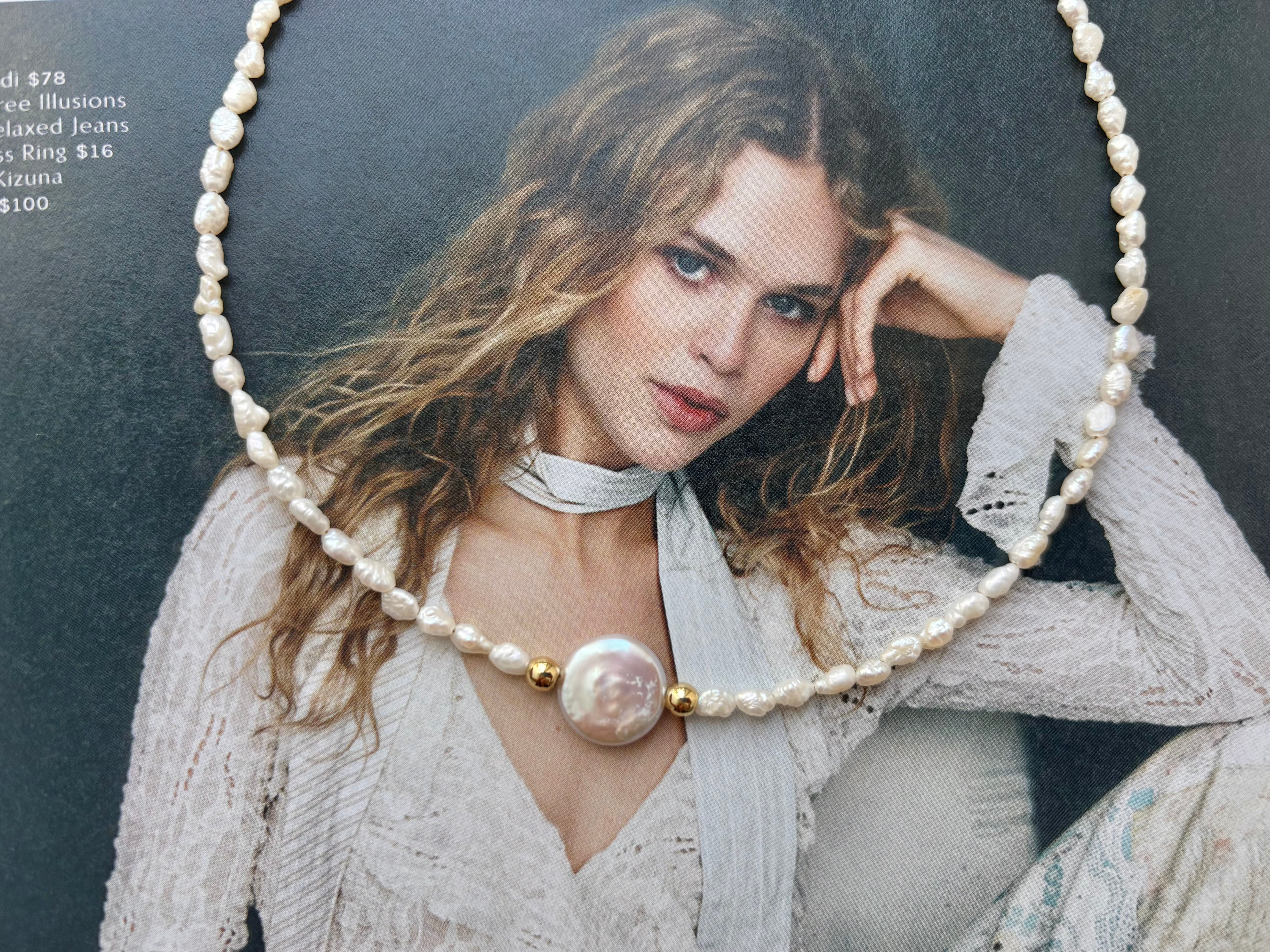 Coin Pearl Choker