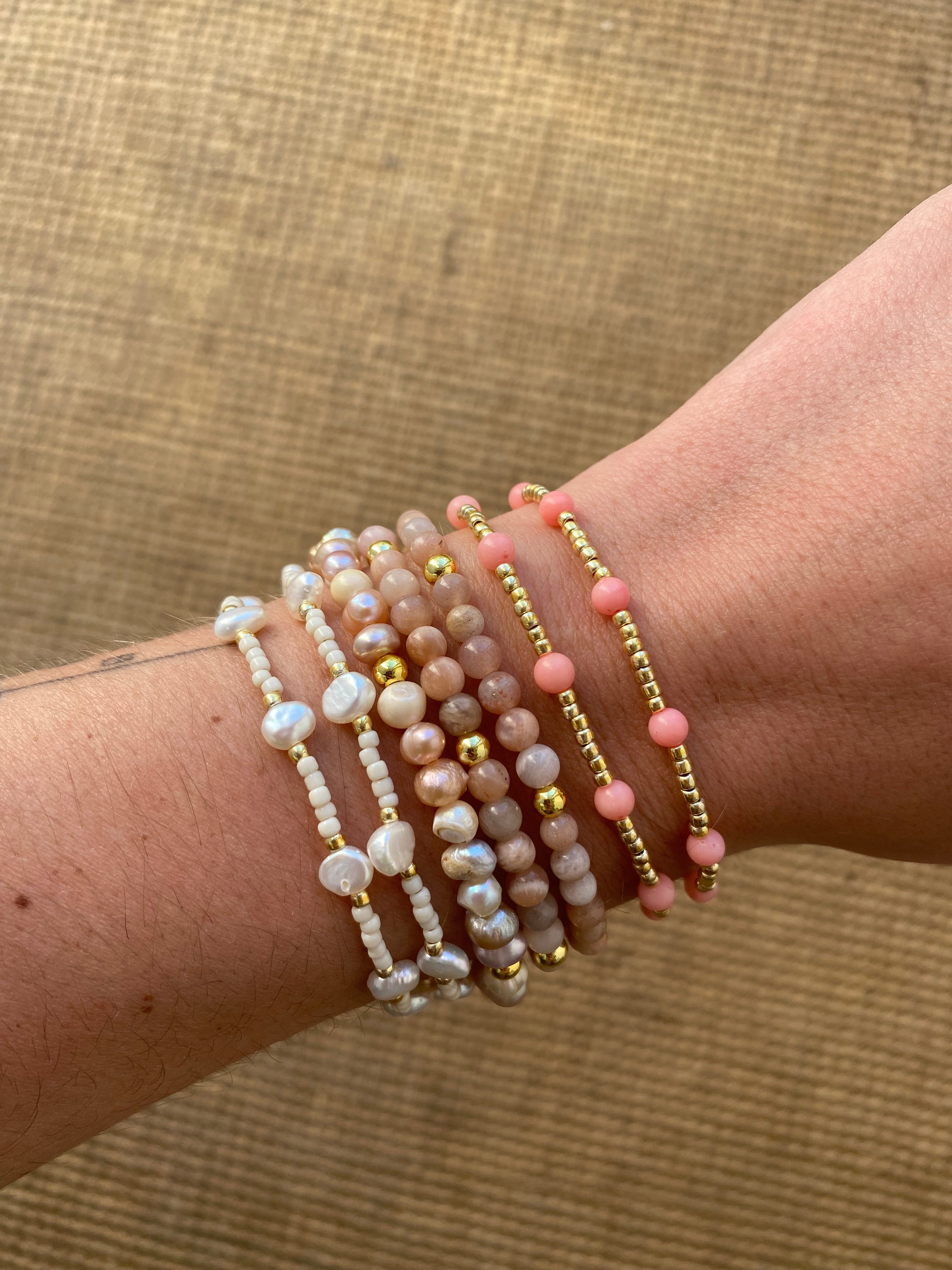 Dainty Stone Stackable Bracelet