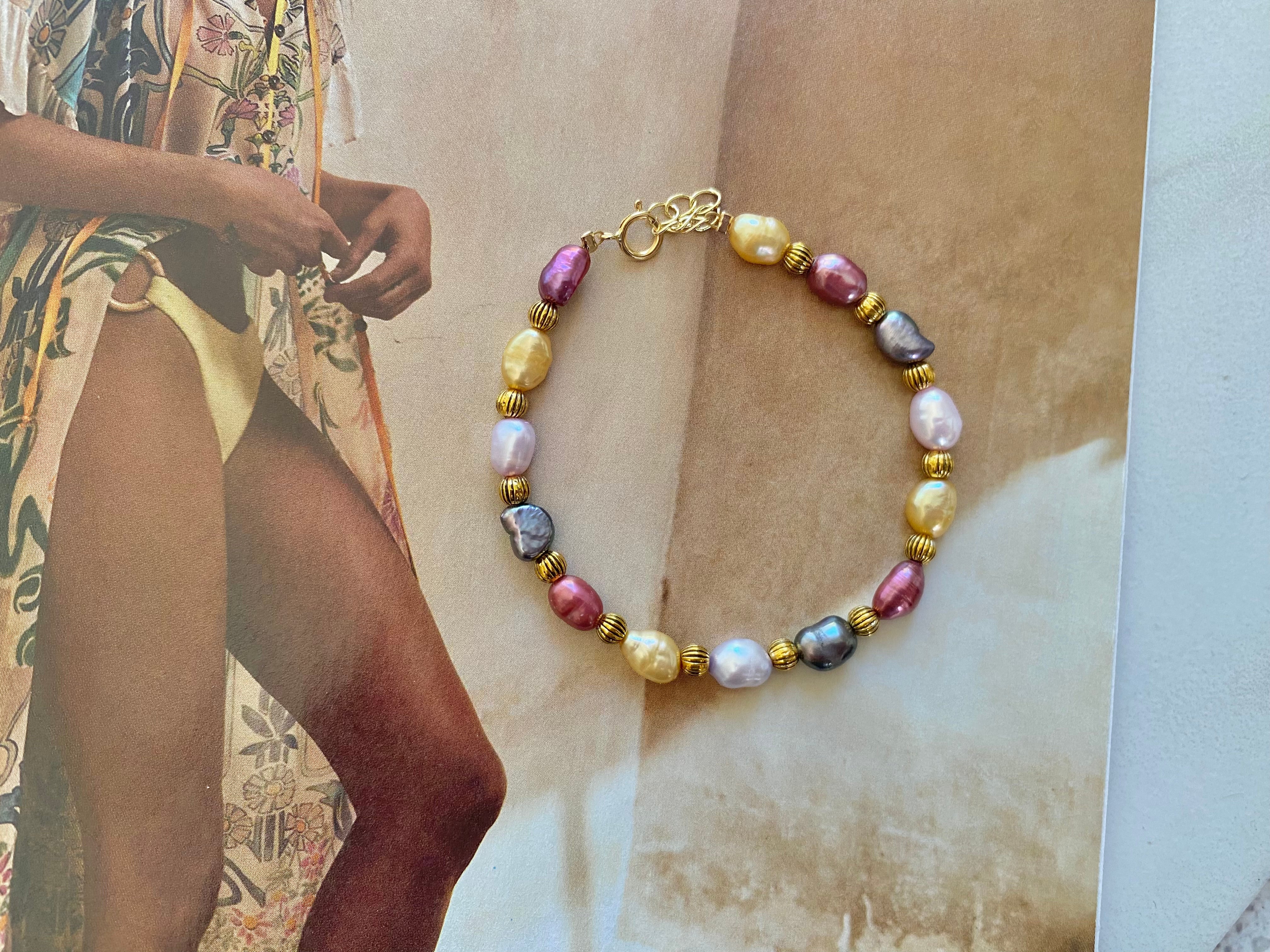 Sunset Pearl Bracelet