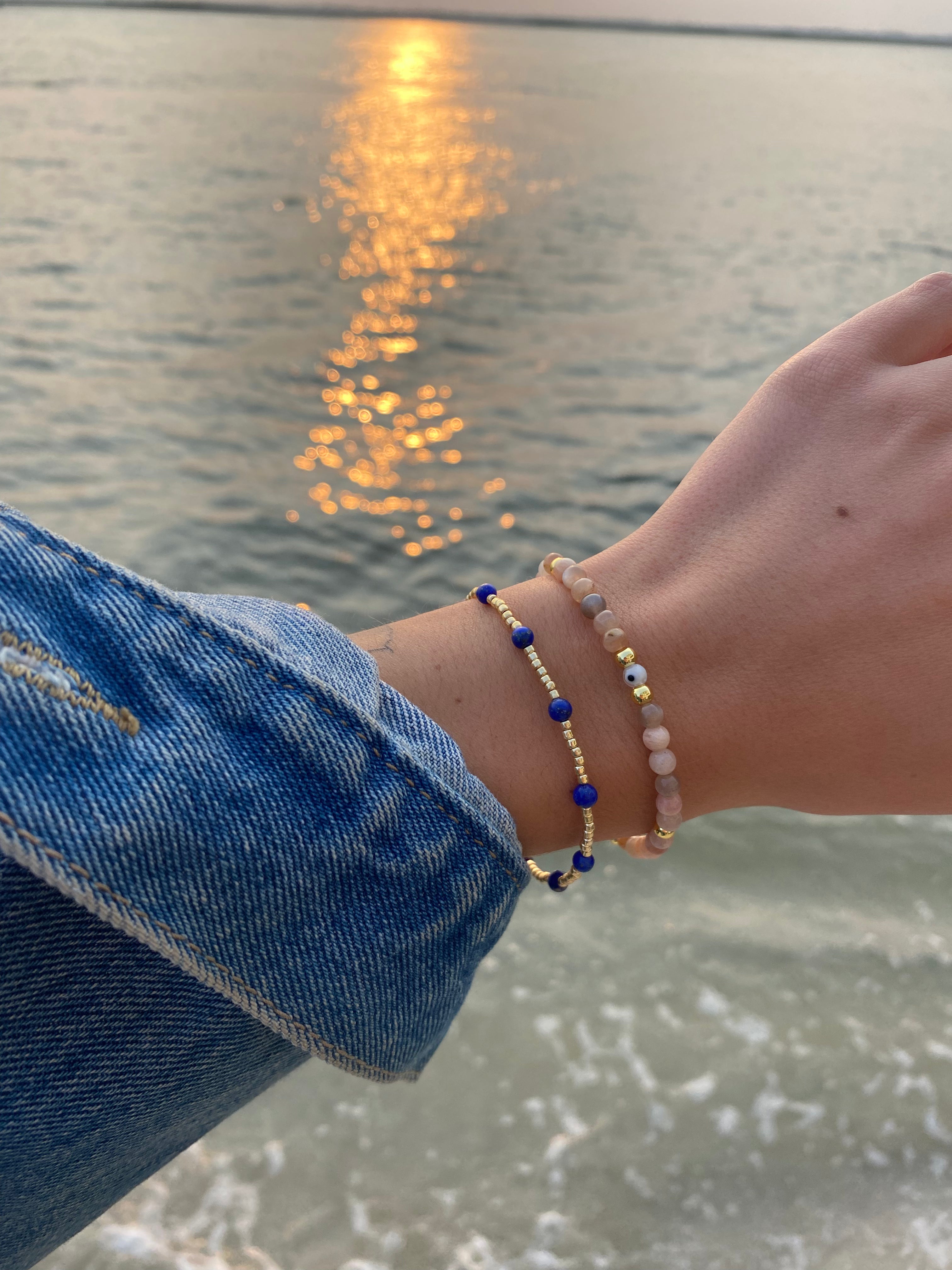 Dainty Stone Stackable Bracelet