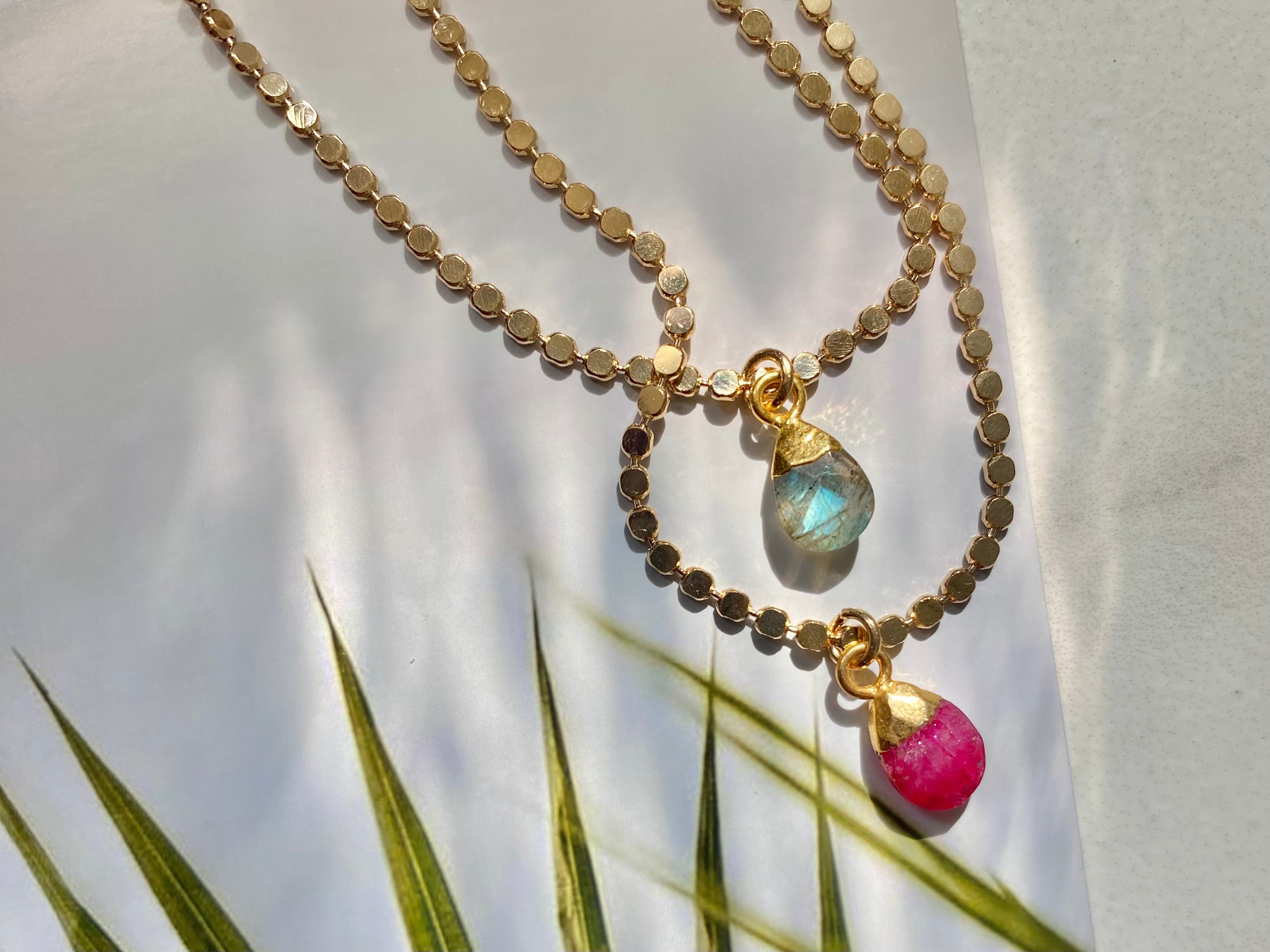 Dahlia Gemstone Necklace