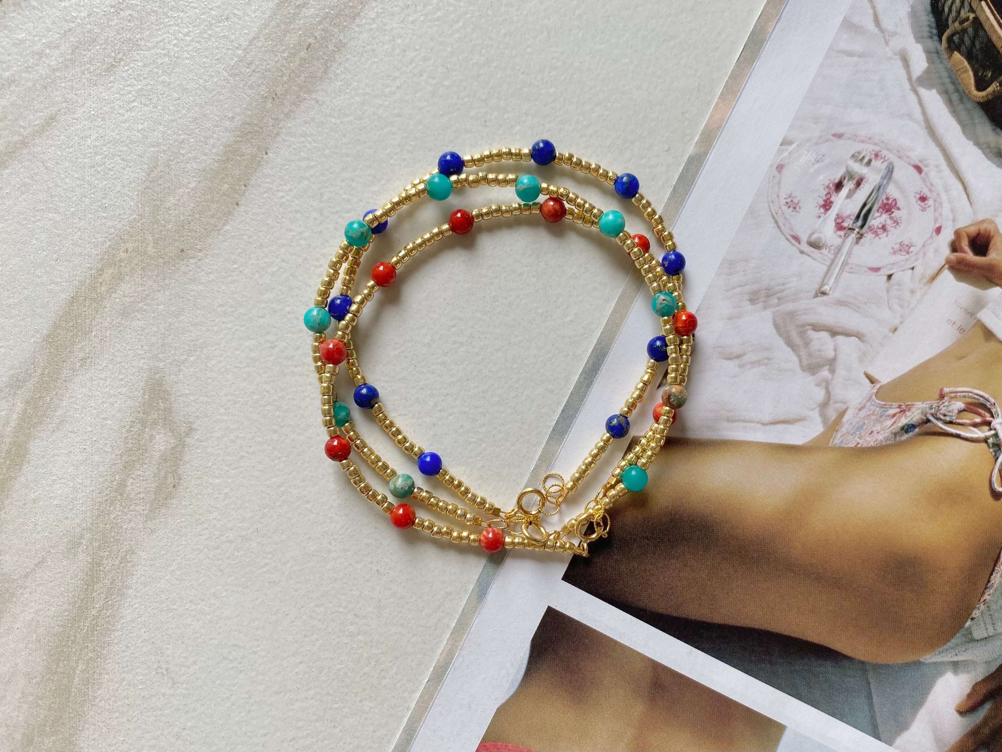 Dainty Stone Stackable Bracelet