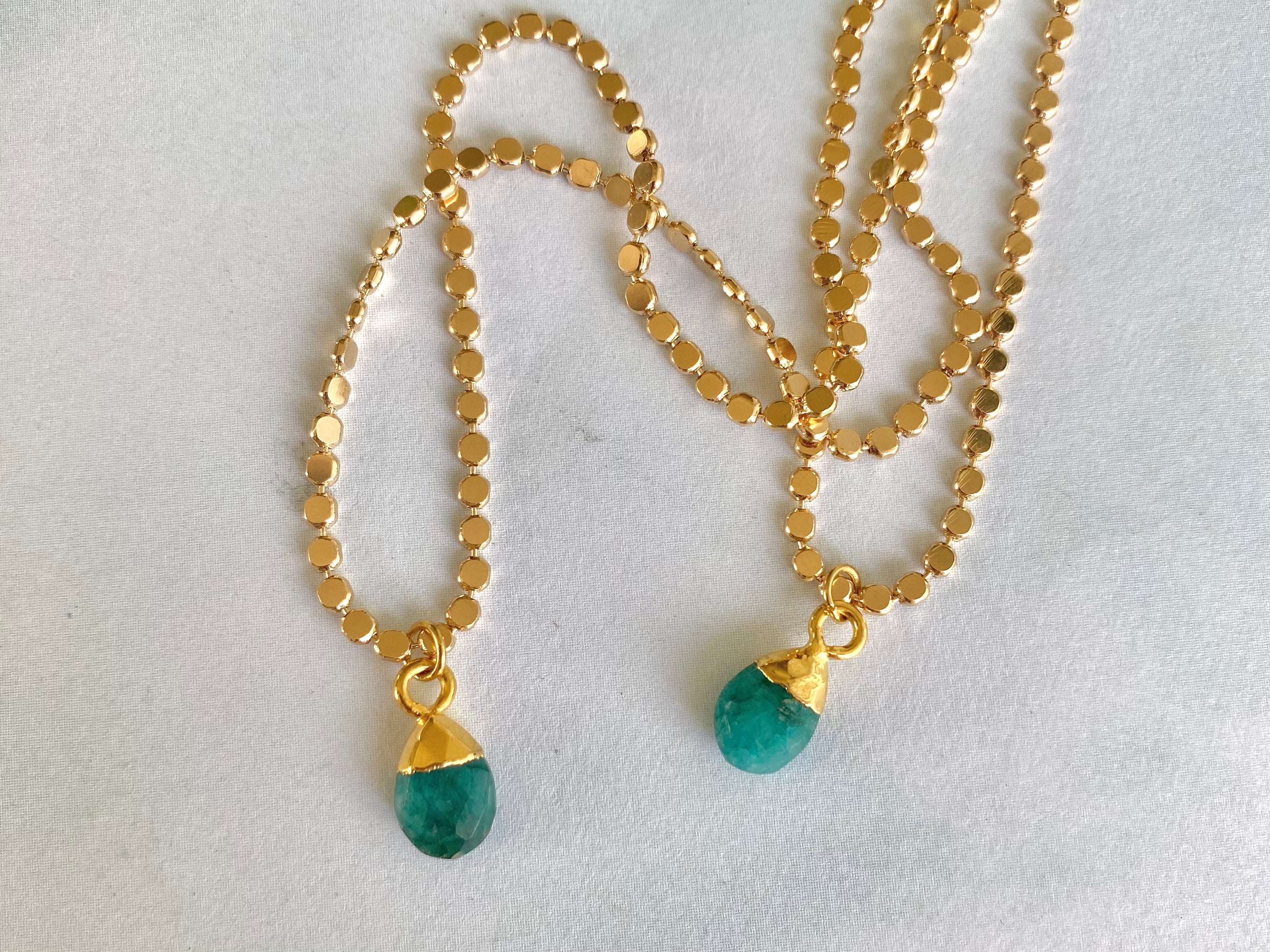 Dahlia Gemstone Necklace