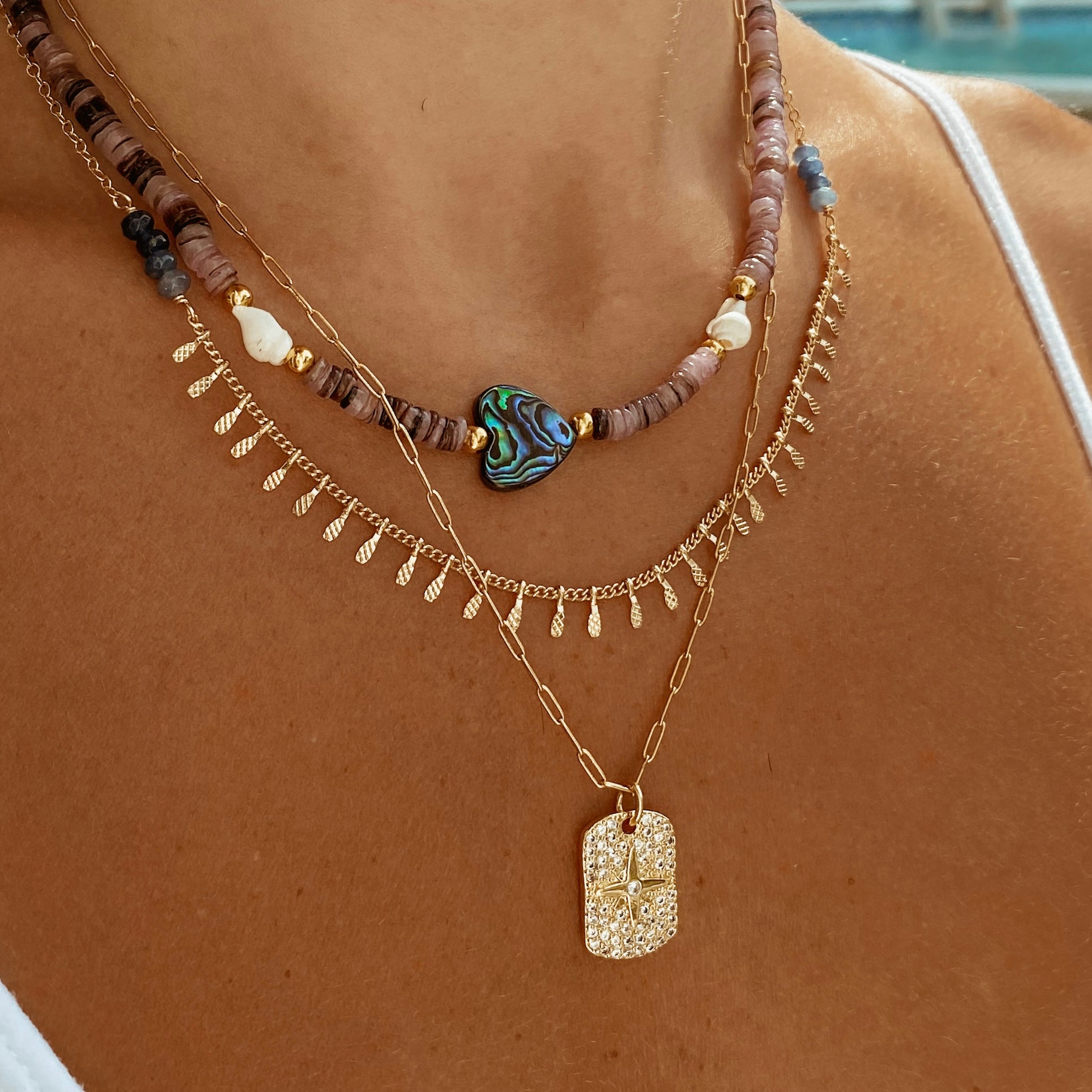 Raindrops on Roses Necklace