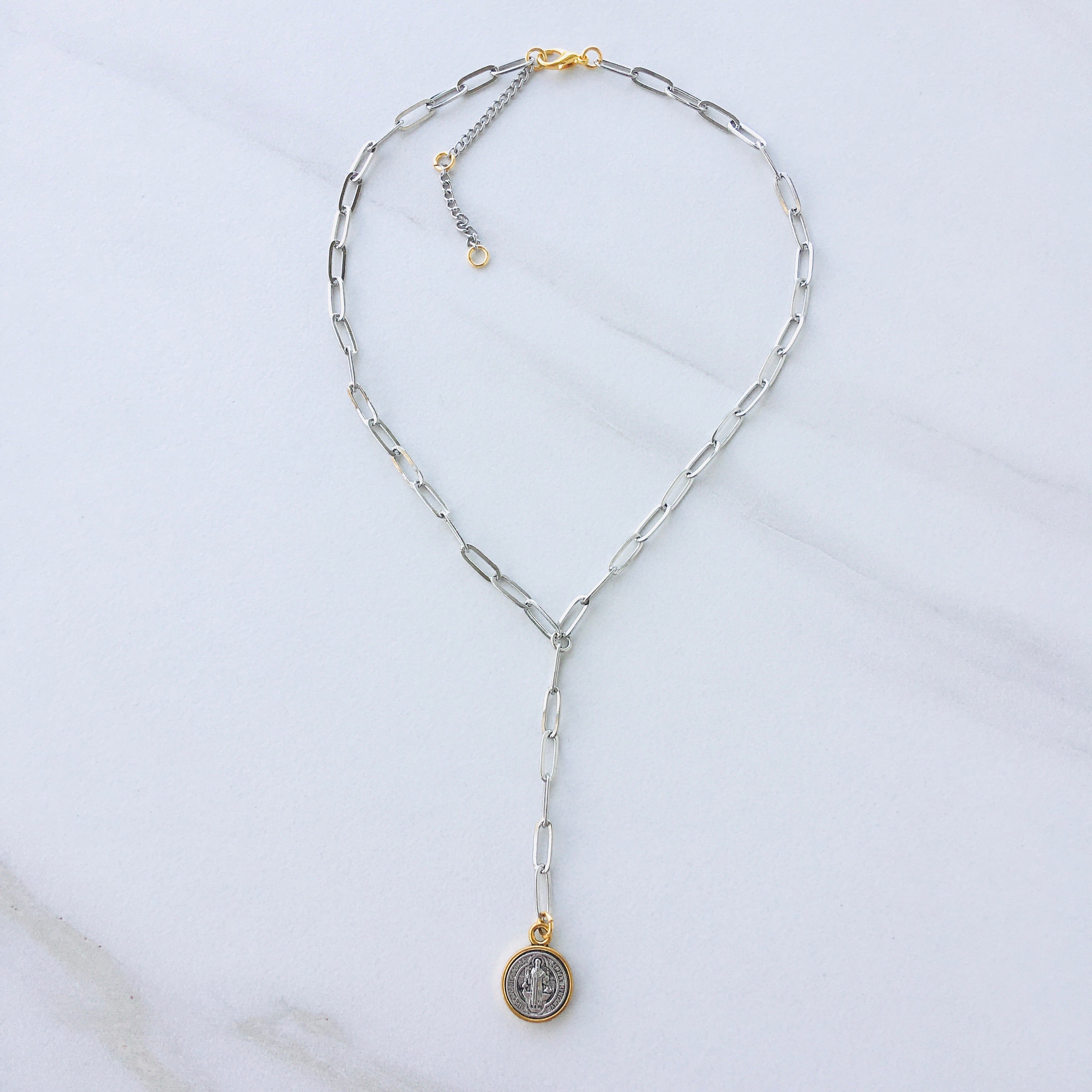 Mighty Coin Lariat Necklace
