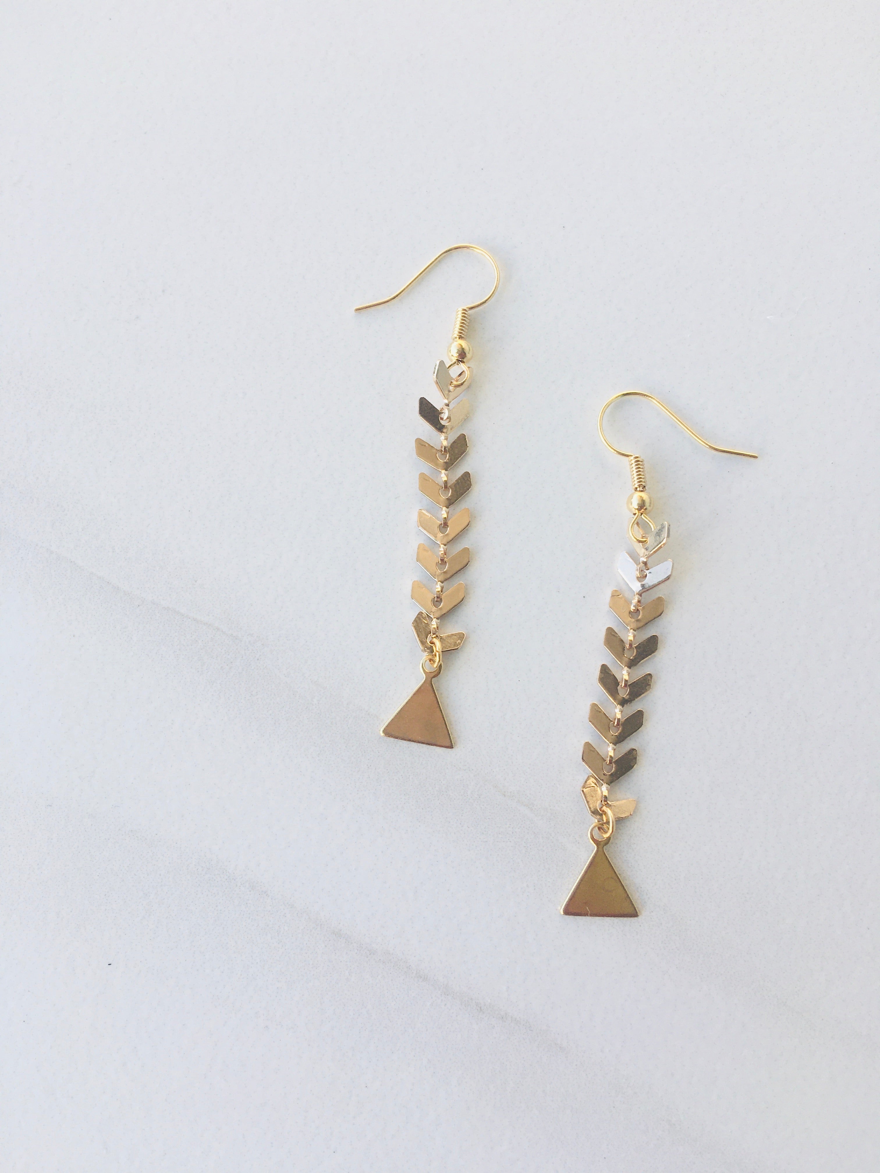 Geo Fishtail Earrings