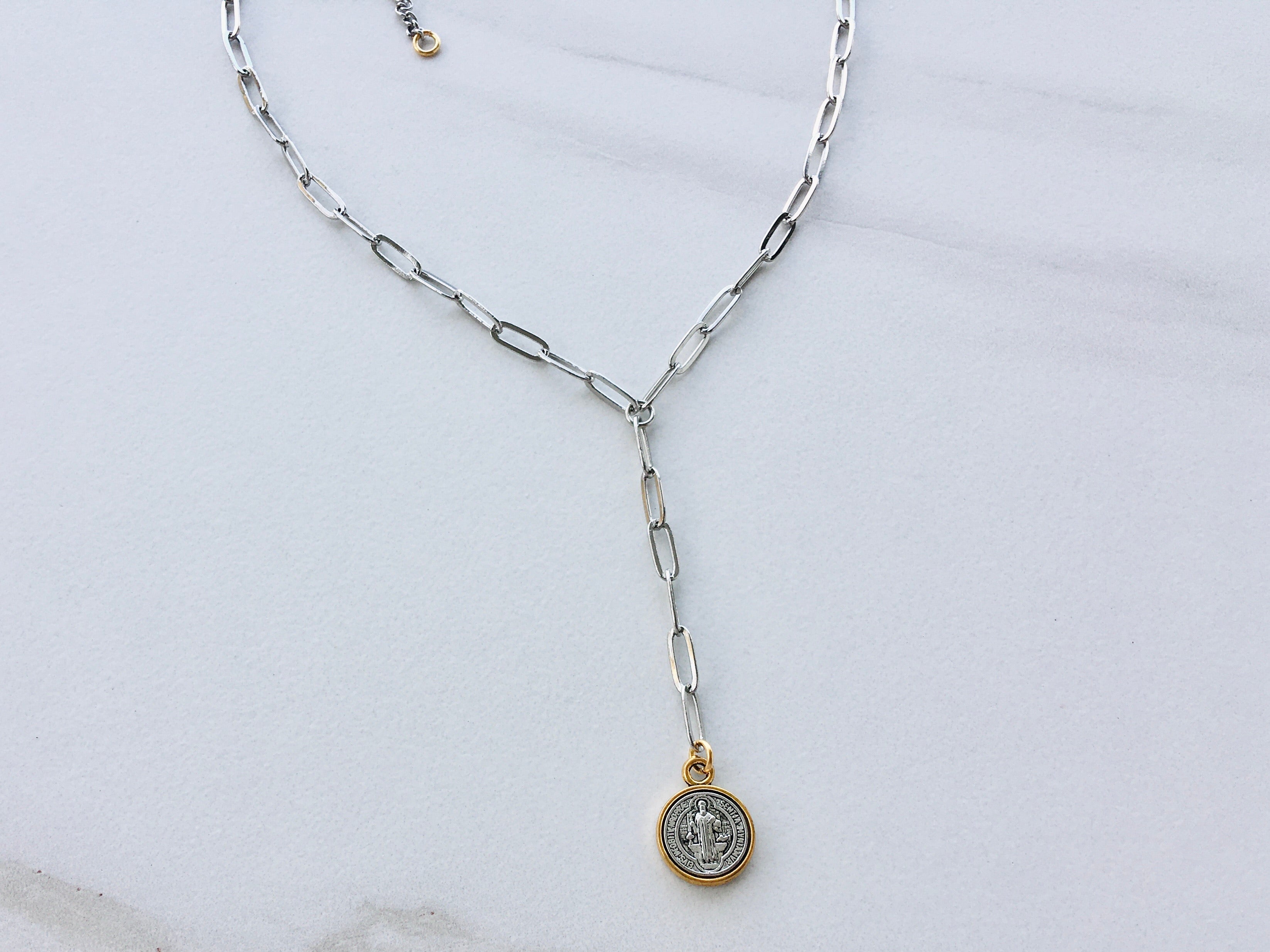 Mighty Coin Lariat Necklace