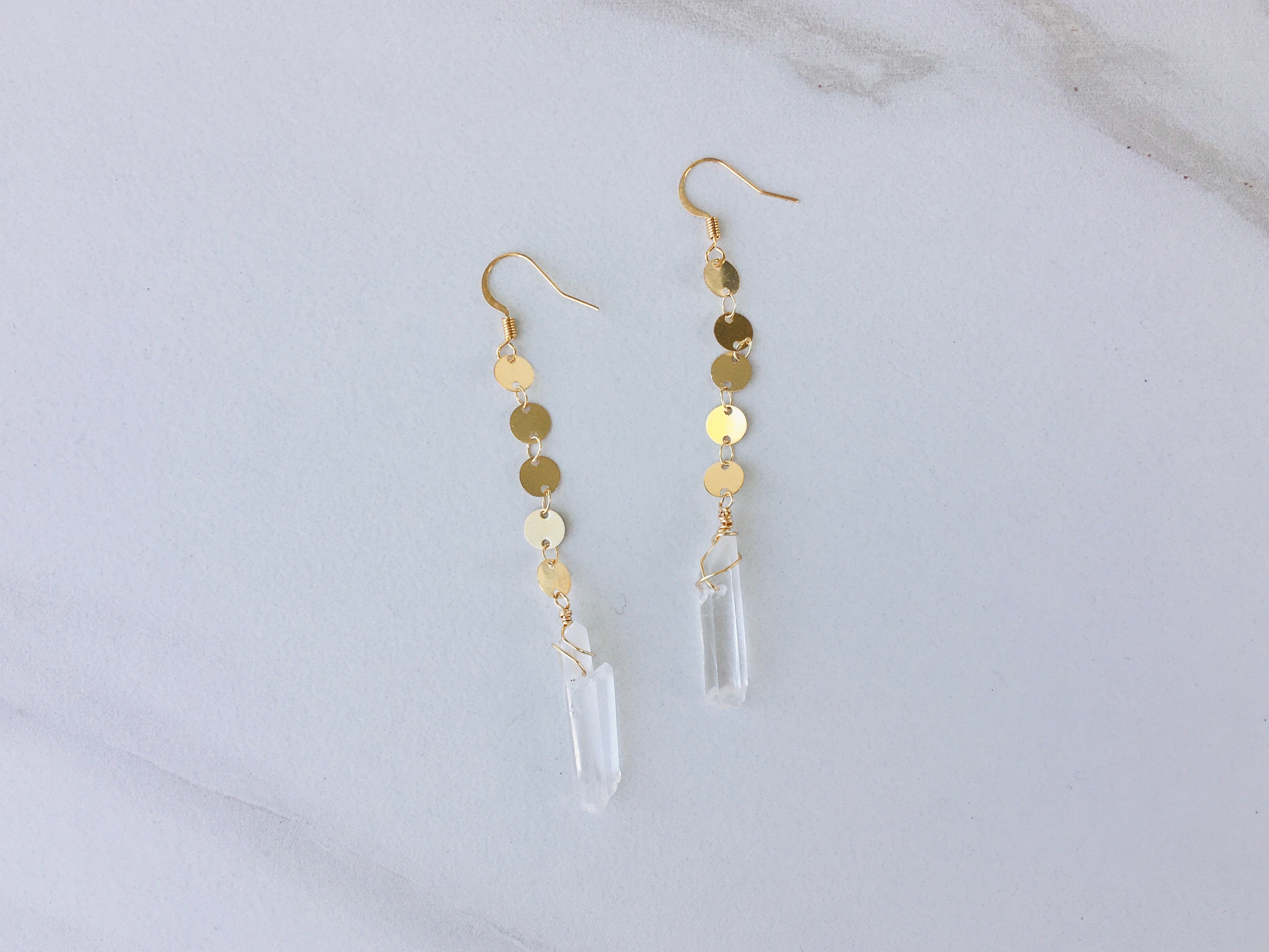 Quartz Power Earrings