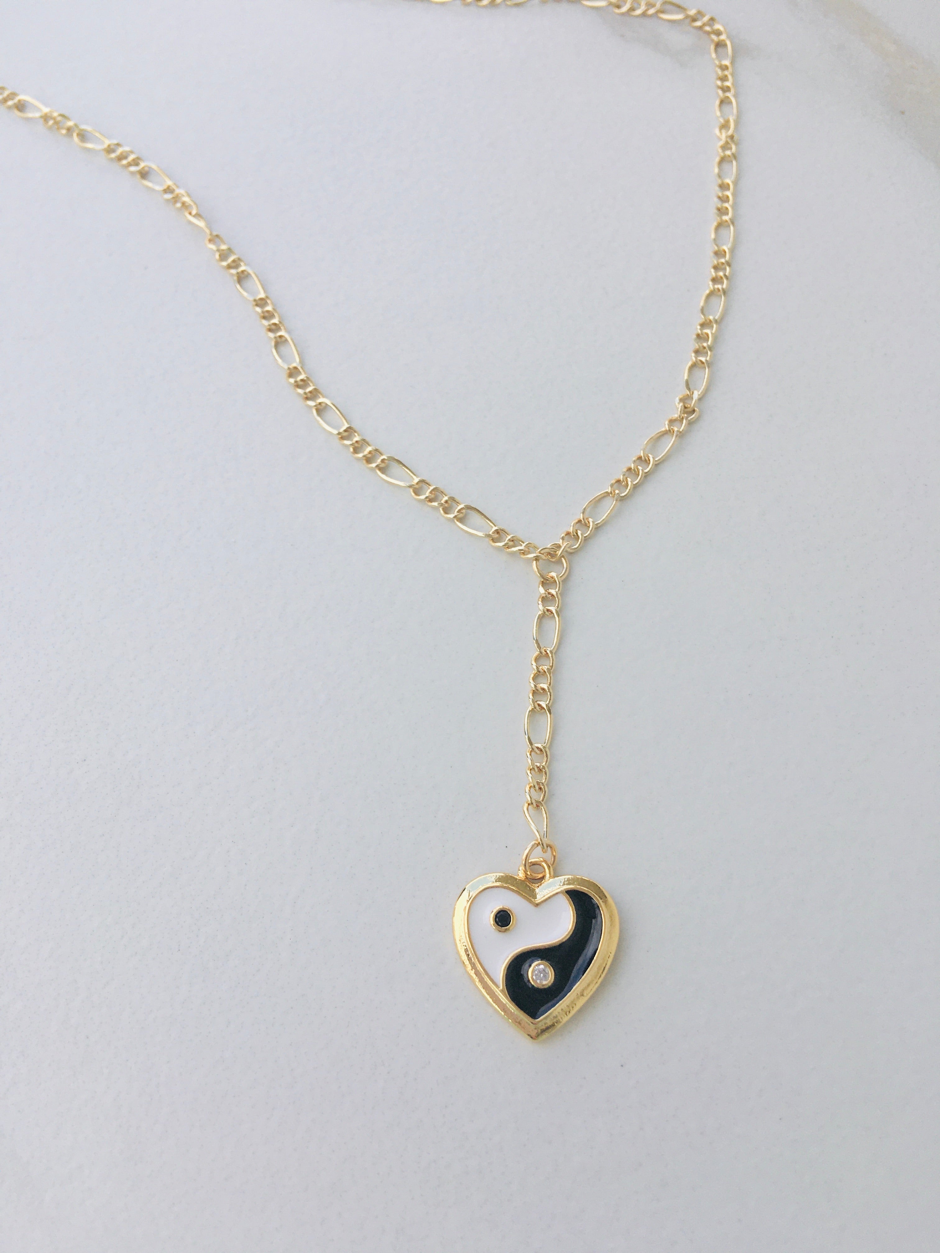 Yin To My Yang Lariat Necklace