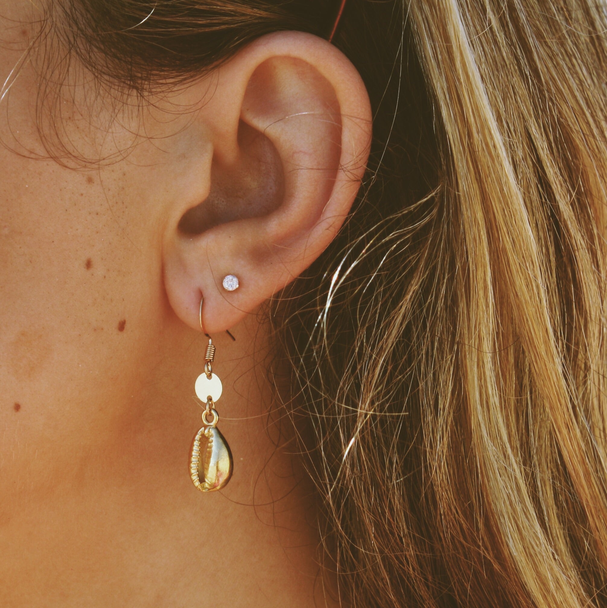 Golden Mermaid Earrings