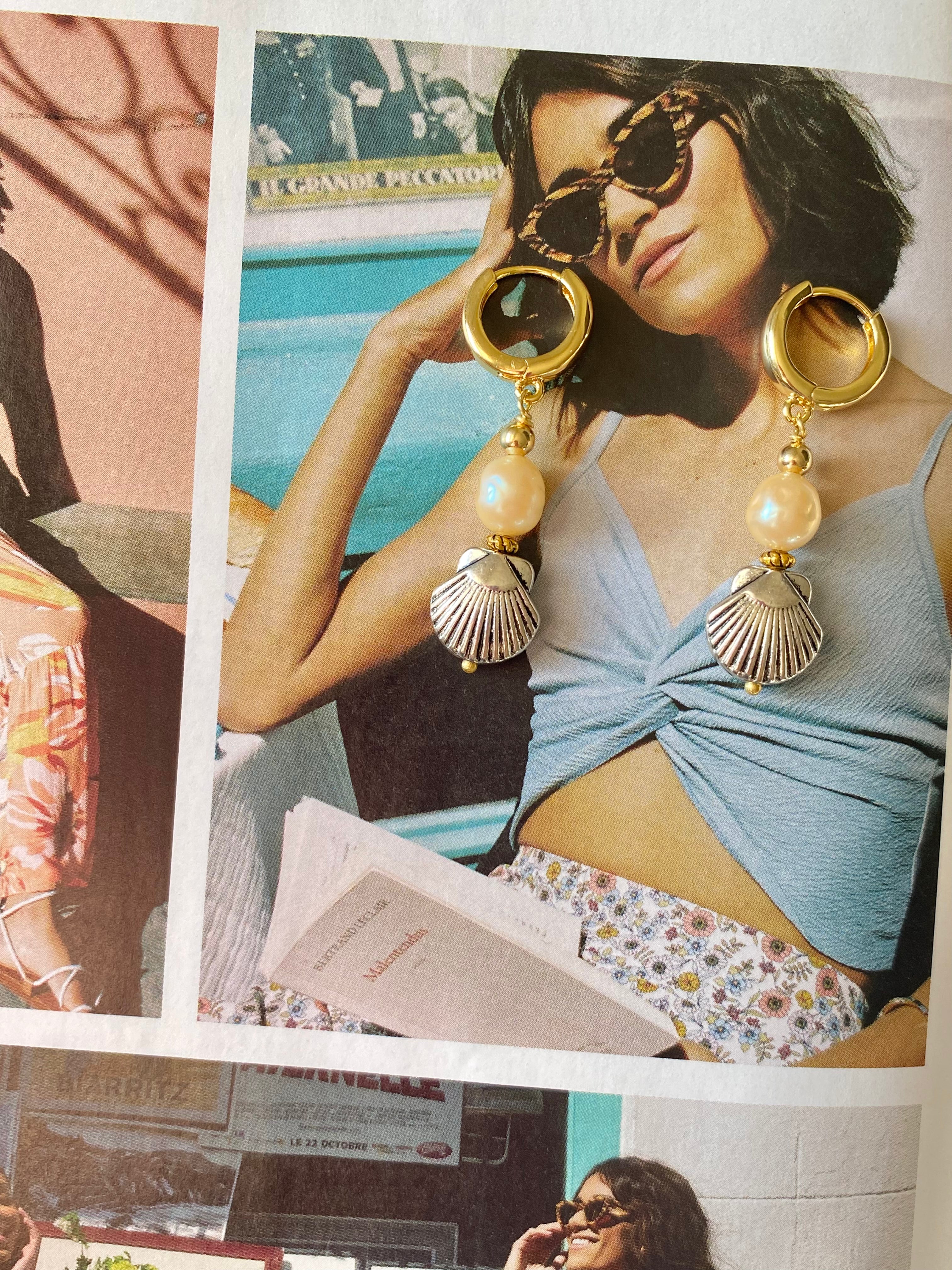Coastal Mixed Metal Earrings