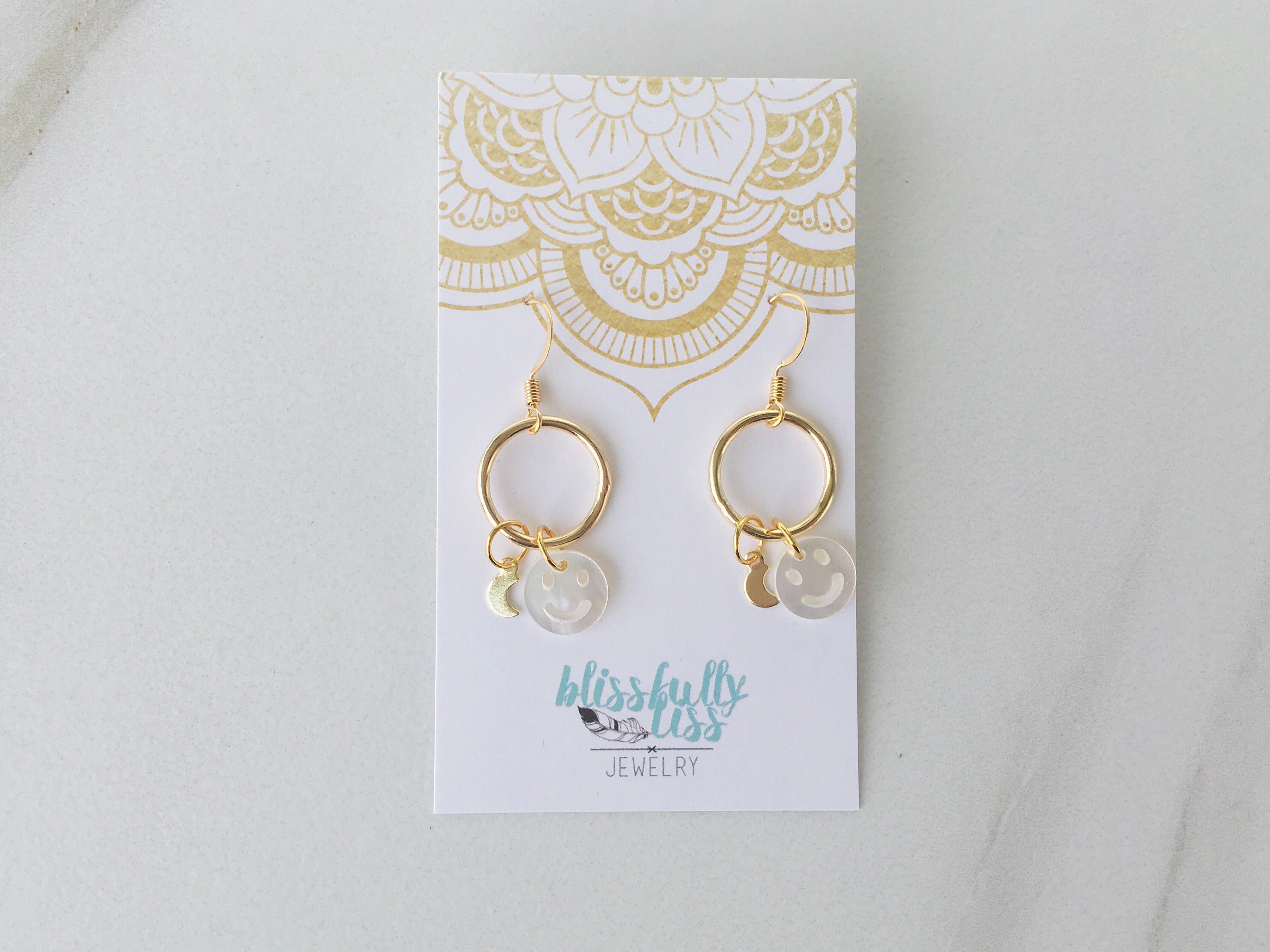 Smile More Charm Earrings