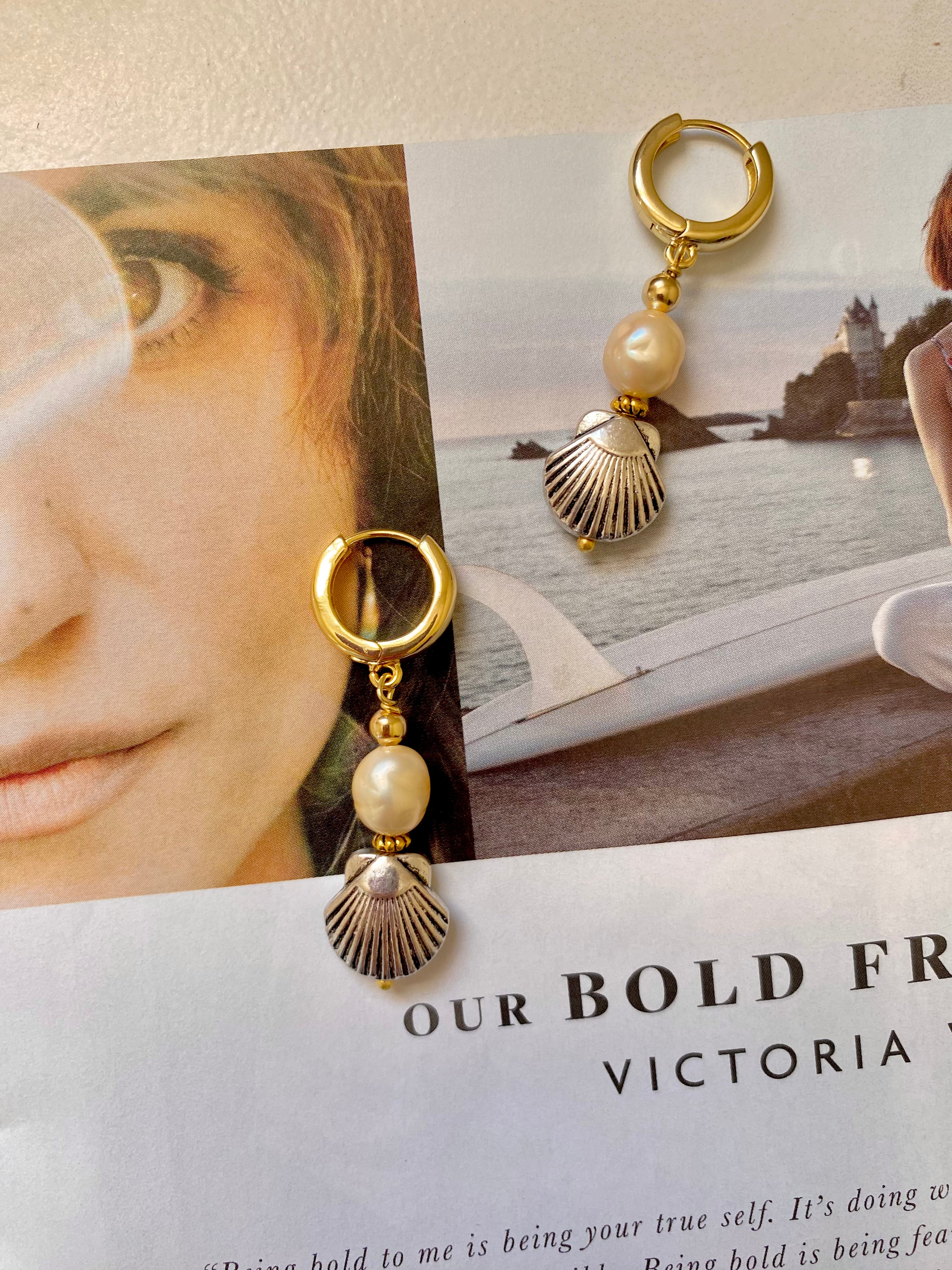 Coastal Mixed Metal Earrings
