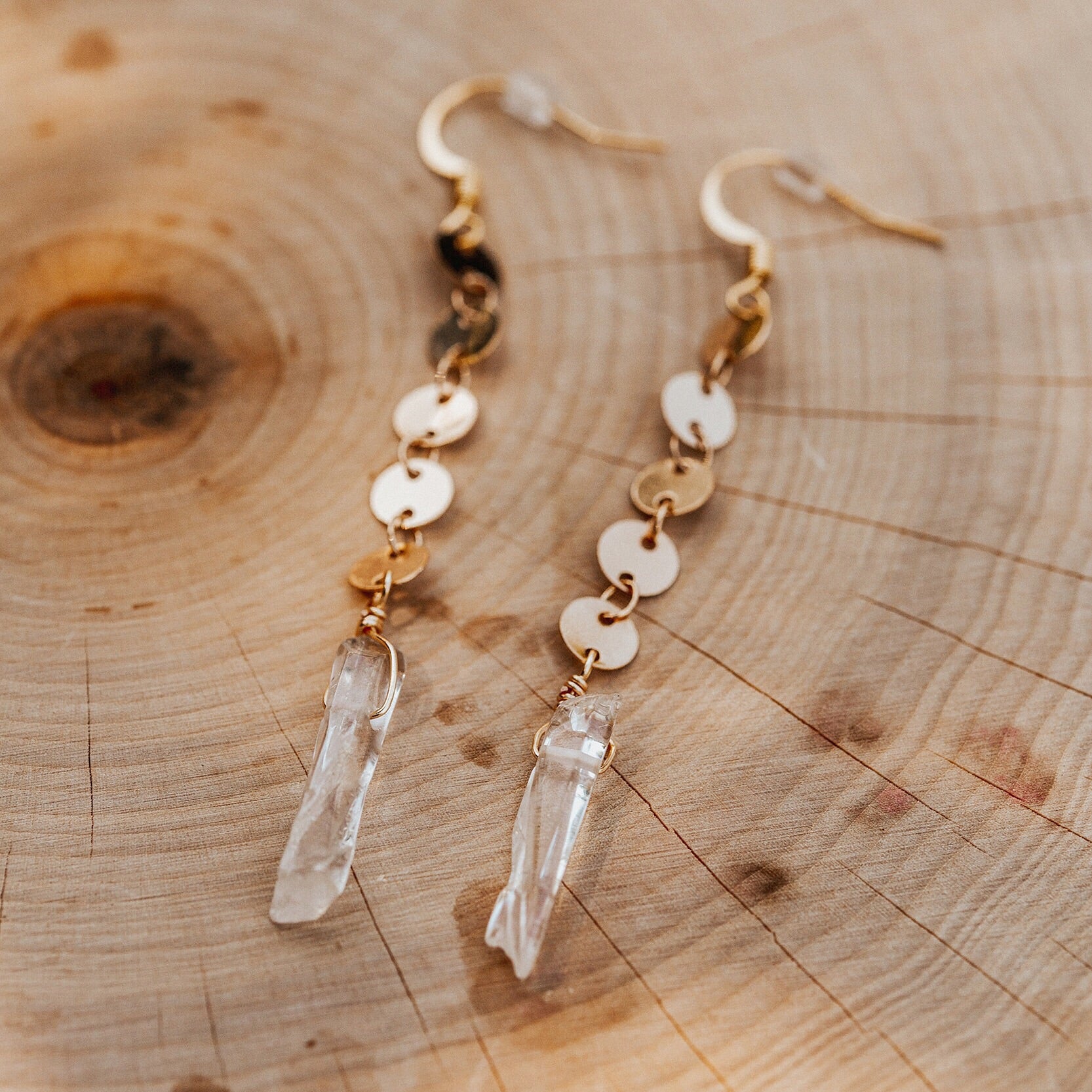 Quartz Power Earrings