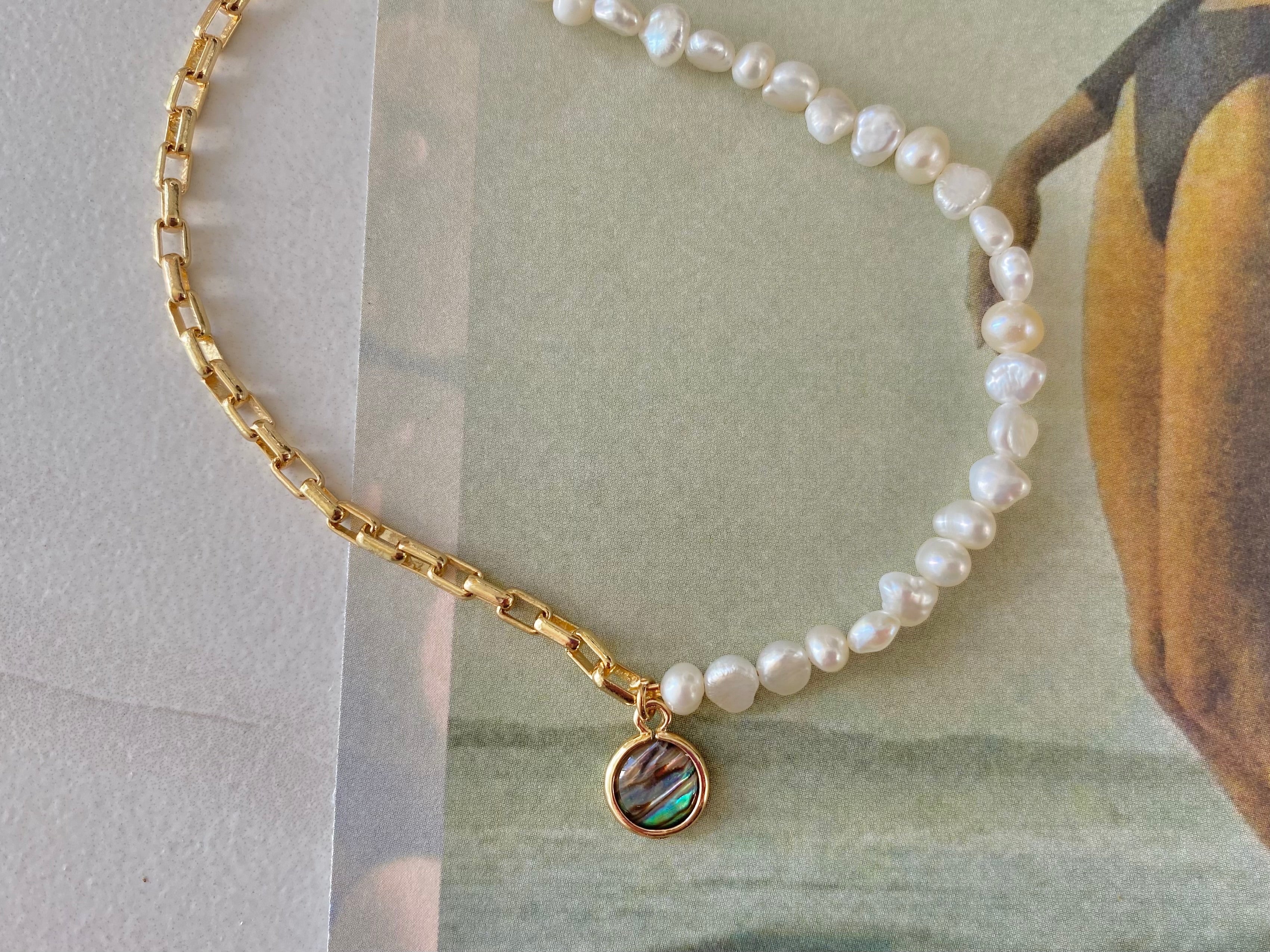Mykonos Pearl Necklace