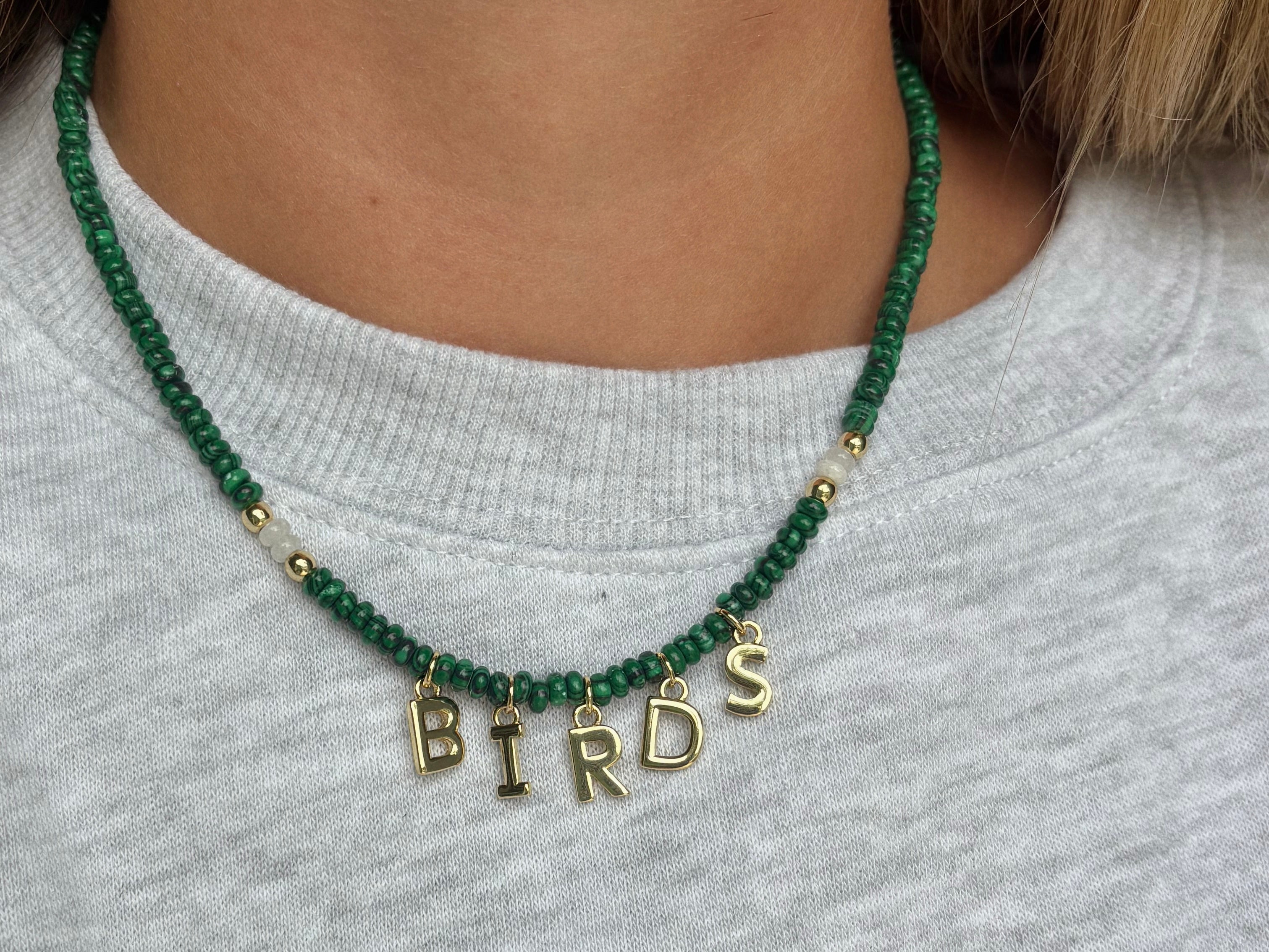 Birds Gemstone Necklace