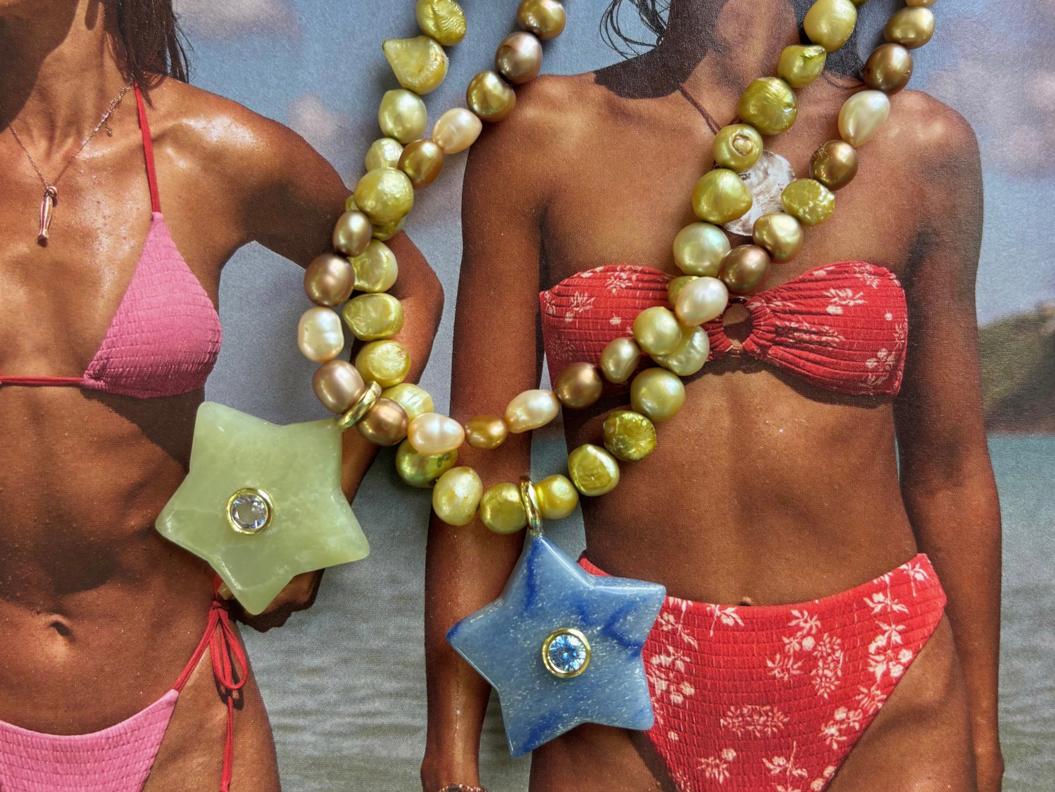 Salty Star Pearl Necklace