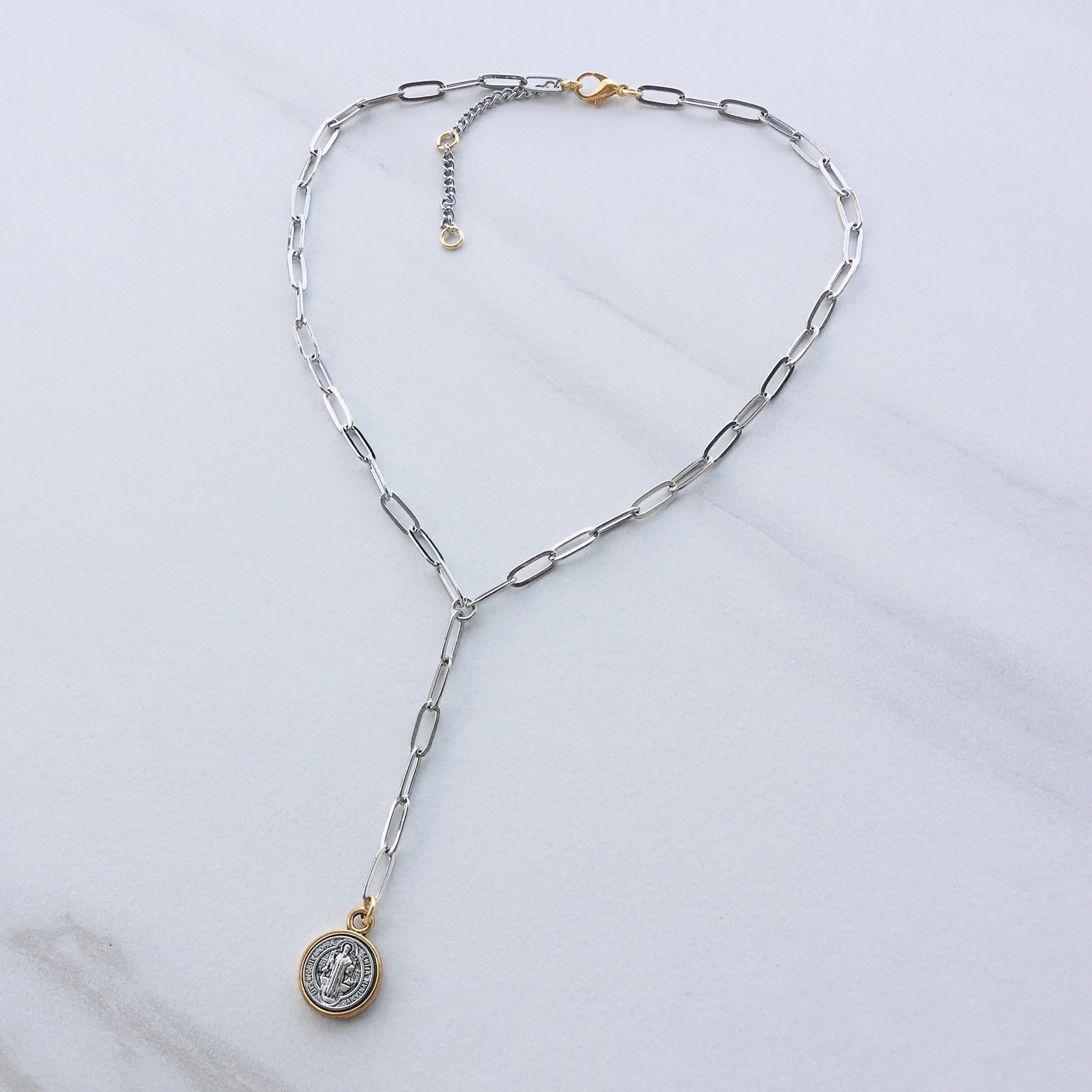 Mighty Coin Lariat Necklace