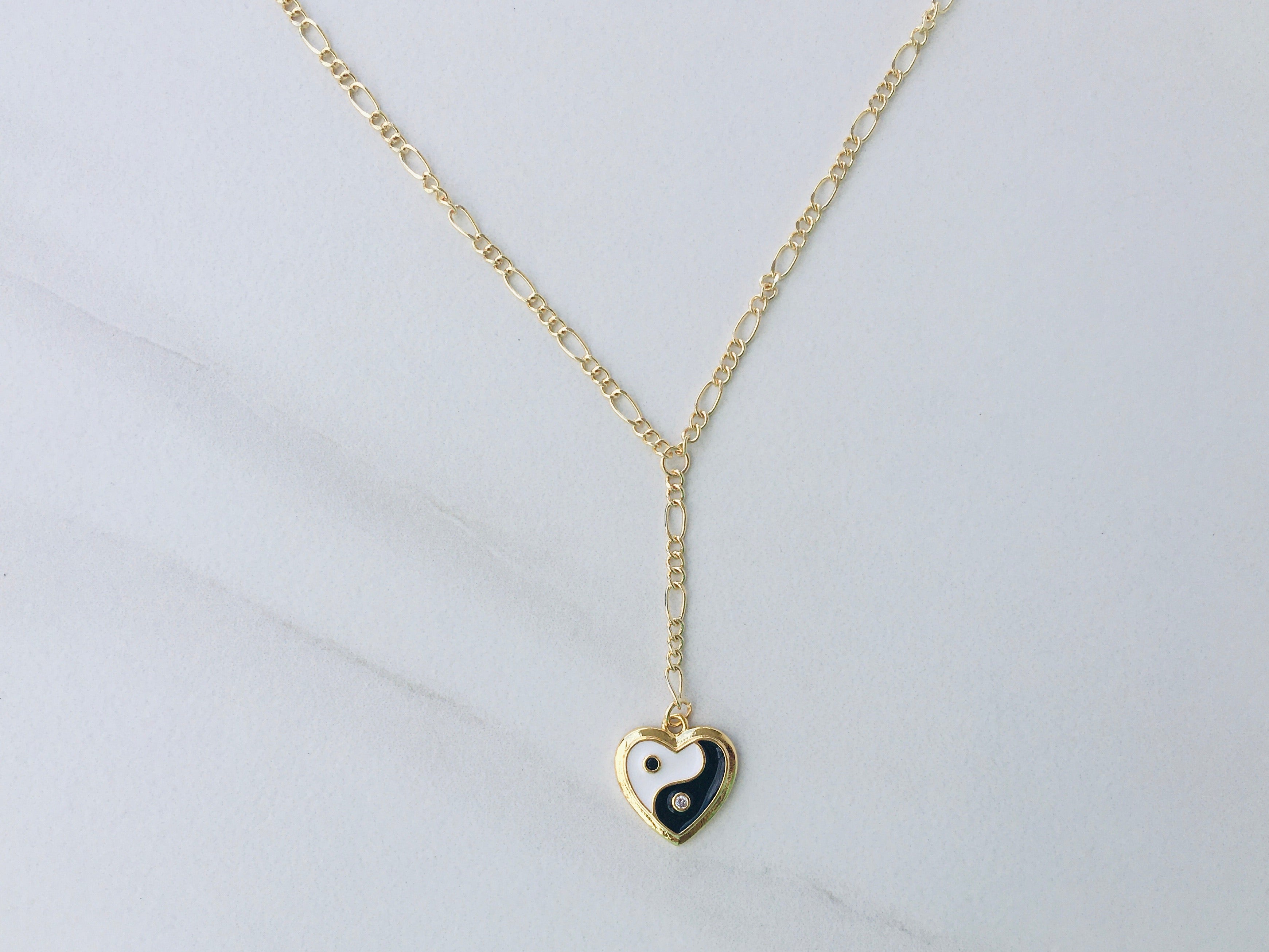 Yin To My Yang Lariat Necklace