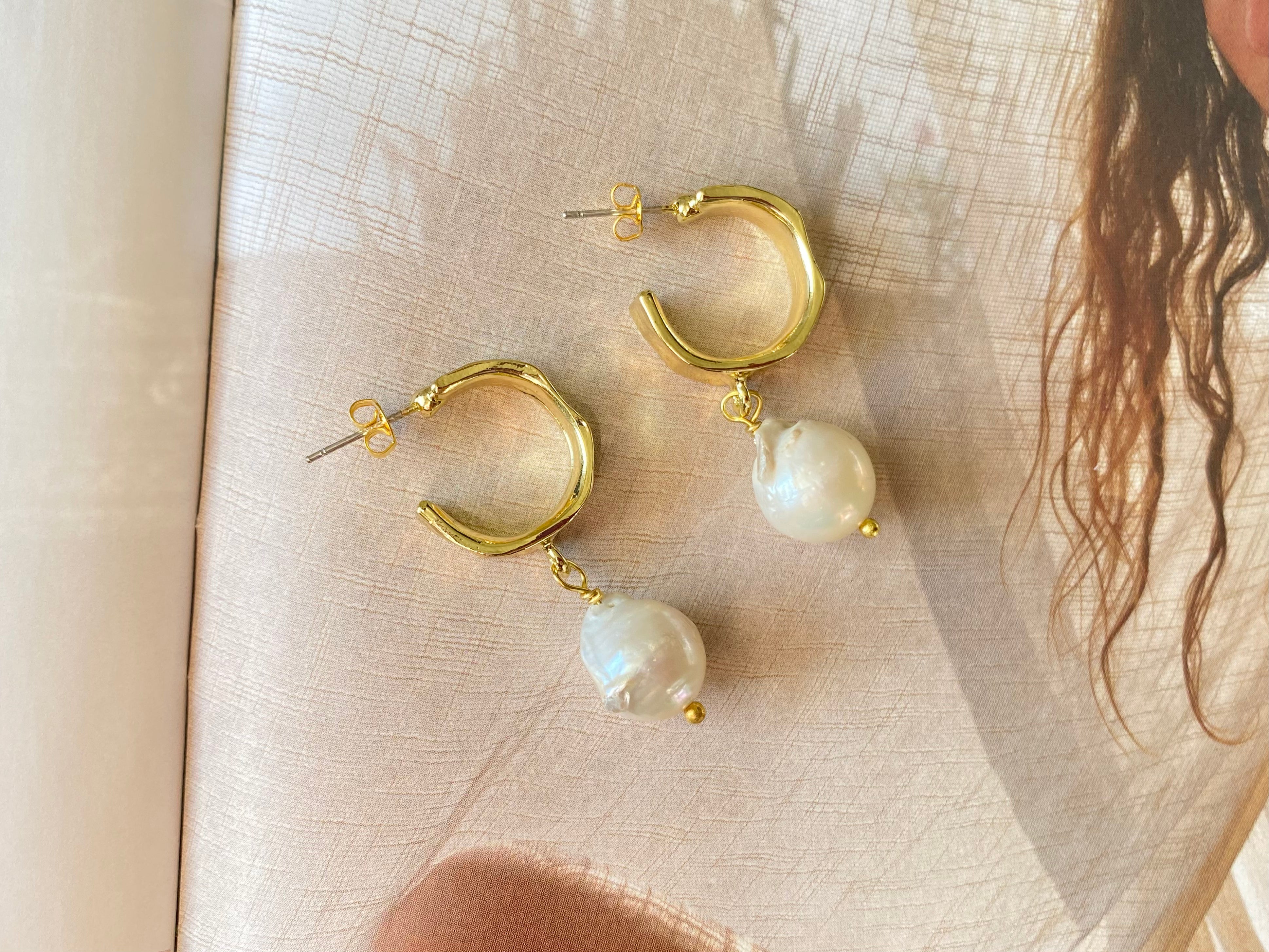 Rome Pearl Earrings – Blissfully Liss Jewelry